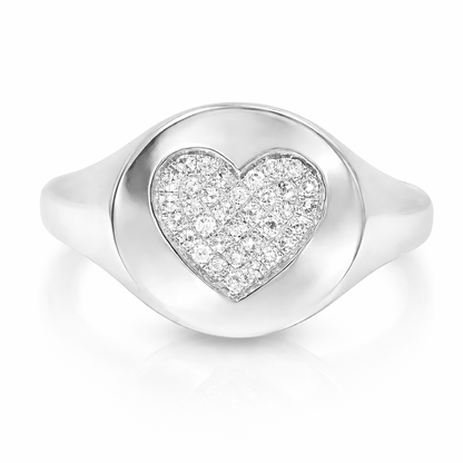 0.11CT Diamond Ring 14k White Gold