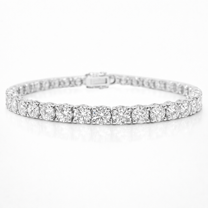 11.90CT Lab Diamond Bracelet 14k White Gold