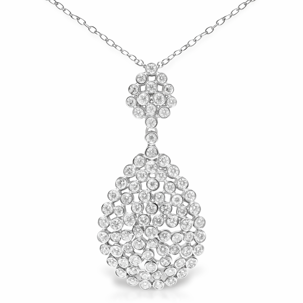 3.05ct diamond pendant in 18k white gold – Niara