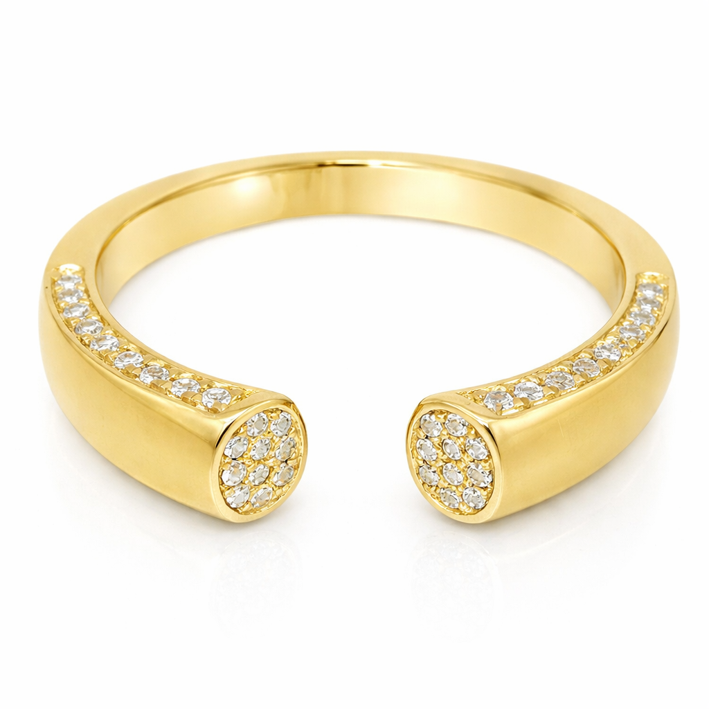0.18CT Diamond Ring 14k Yellow Gold