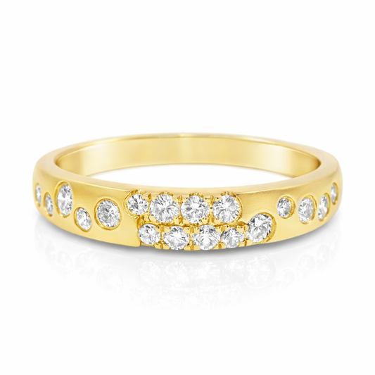 0.29CT Diamond Ring 14k Yellow Gold