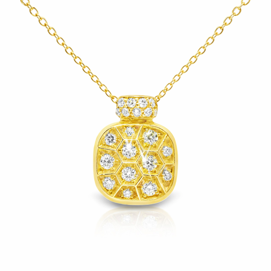 0.29ct diamond pendant in 14k yellow gold – Niara