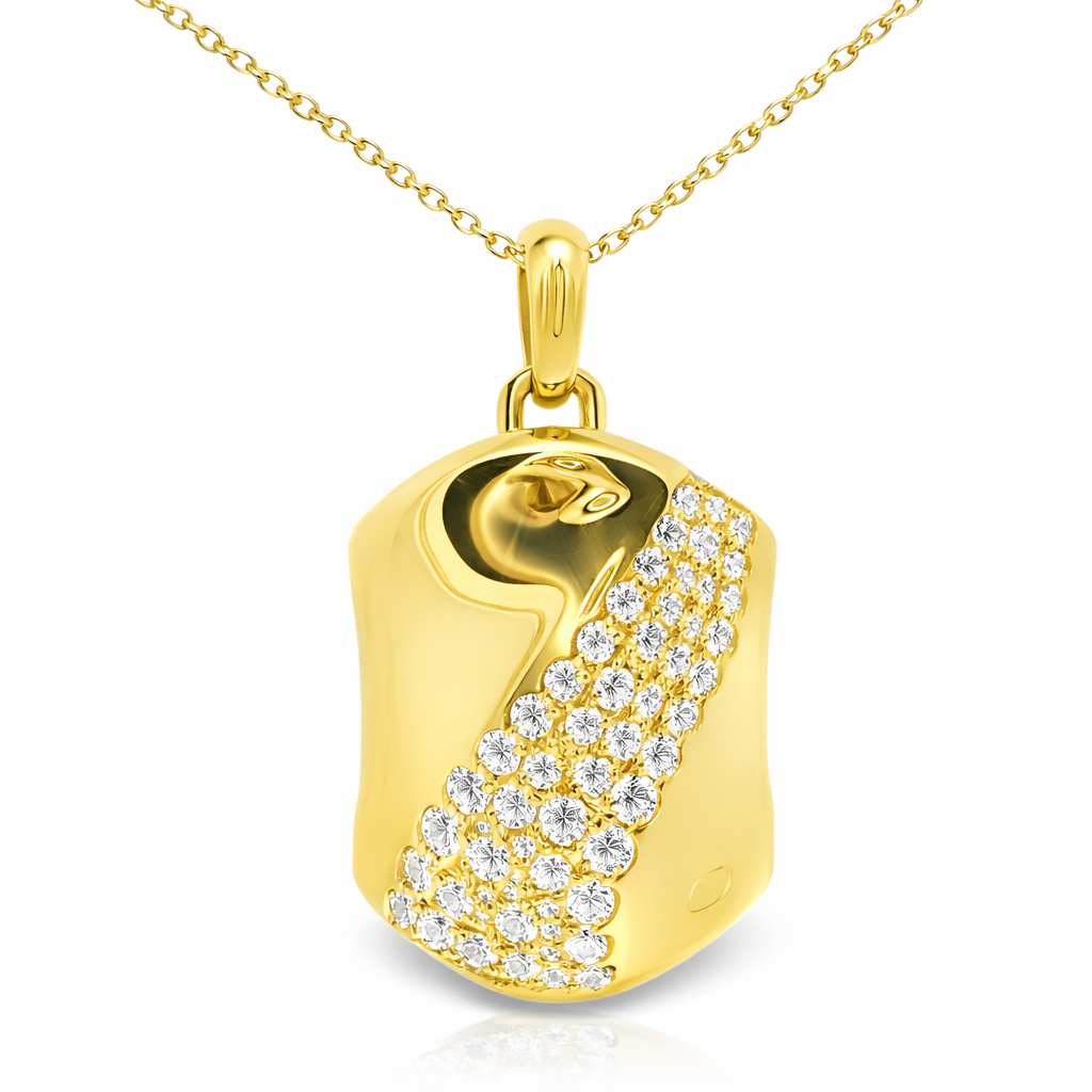0.93ct diamond pendant in 14k yellow gold – Niara