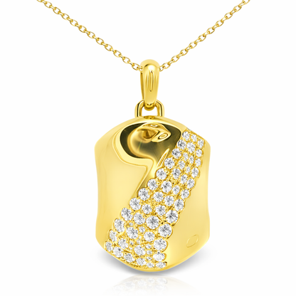0.93ct diamond pendant in 14k yellow gold – Niara