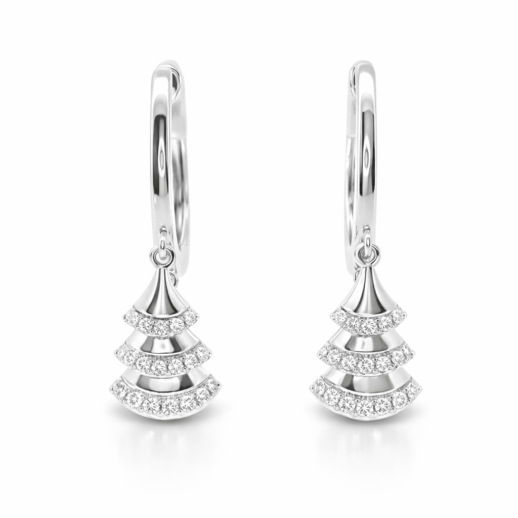 0.13CT Diamond 14k Yellow Gold Earring