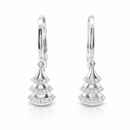 0.13CT Diamond 14k Yellow Gold Earring