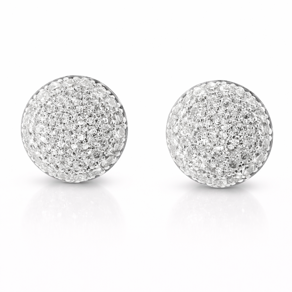 0.70CT Diamond 14k White Gold Earring