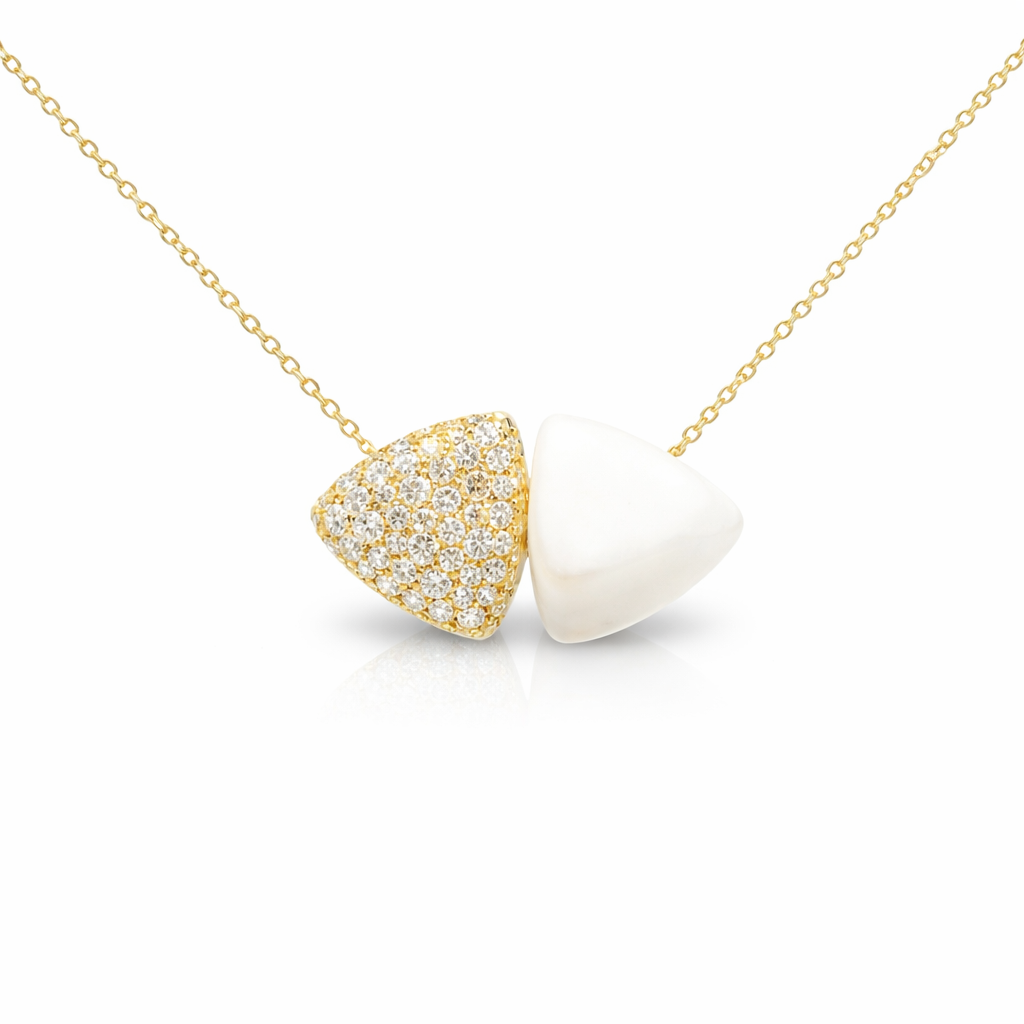 0.99ct diamond pendant in 14k yellow gold – Niara