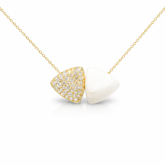 0.99ct diamond pendant in 14k yellow gold – Niara