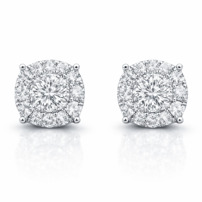 0.51CT Diamond Earring 14k White Gold