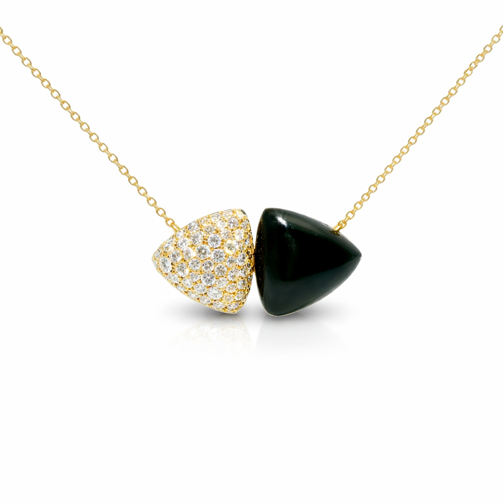 0.98ct diamond pendant in 14k yellow gold – Niara