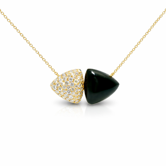0.98ct diamond pendant in 14k yellow gold – Niara