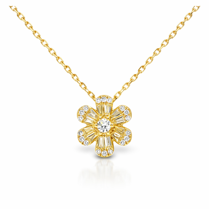 0.33ct diamond pendant in 18k yellow gold – Niara