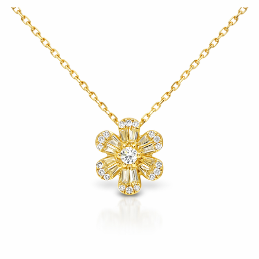 0.33ct diamond pendant in 18k yellow gold – Niara