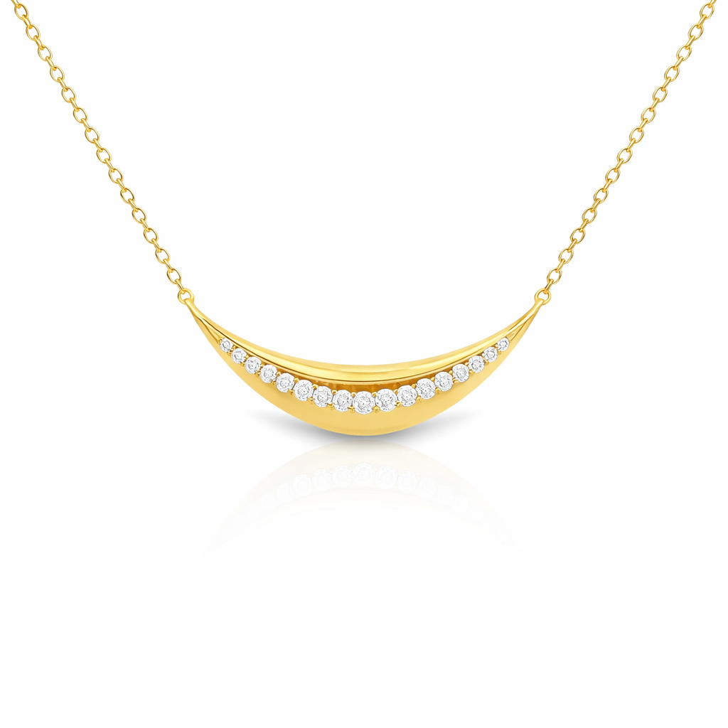 0.27ct diamond pendant in 14k yellow gold – Niara