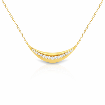 0.27ct diamond pendant in 14k yellow gold – Niara