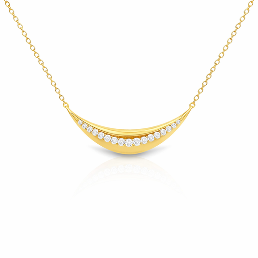 0.27ct diamond pendant in 14k yellow gold – Niara