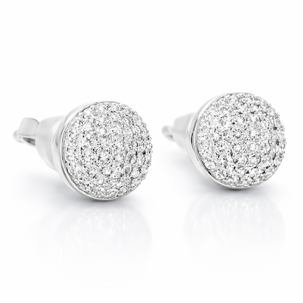 0.57ct Diamond 14k White Gold Earring