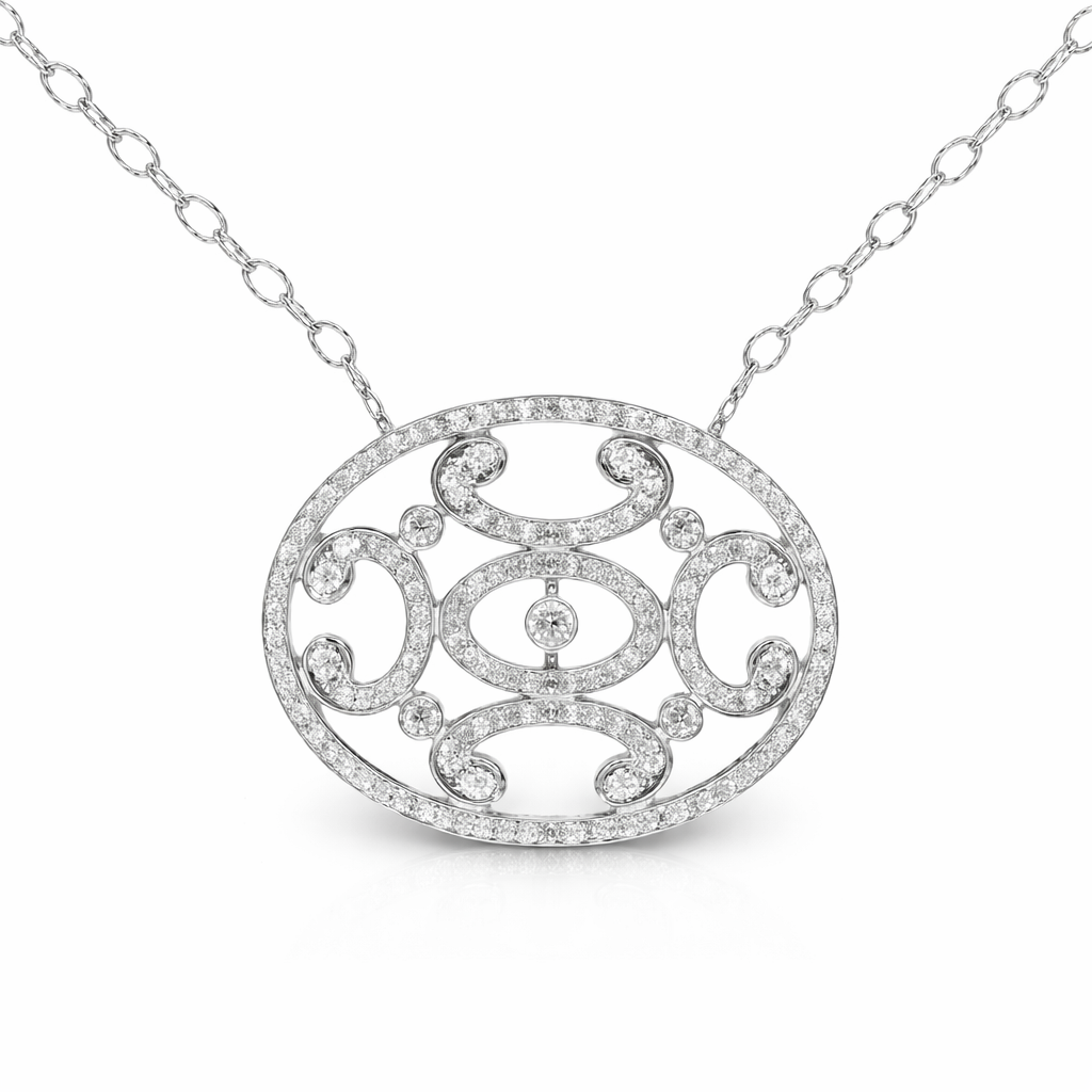 1.57ct diamond pendant in 14k white gold – Niara
