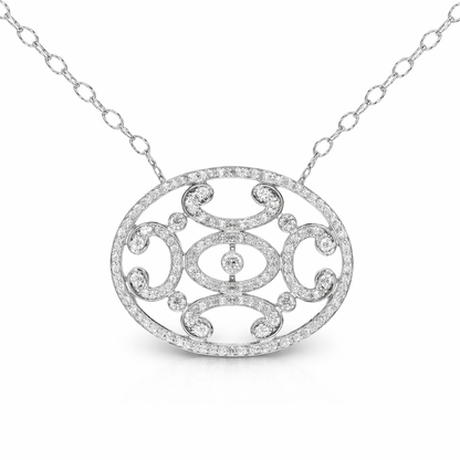 1.57ct diamond pendant in 14k white gold – Niara