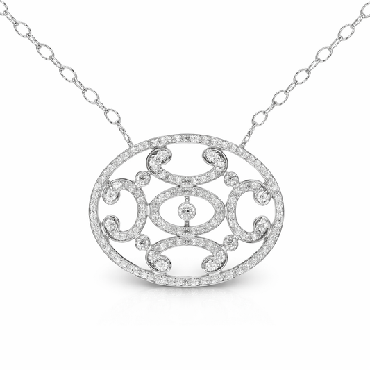 1.57ct diamond pendant in 14k white gold – Niara