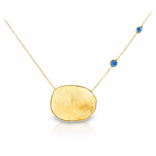sapphire pendant in 14k yellow gold – Niara