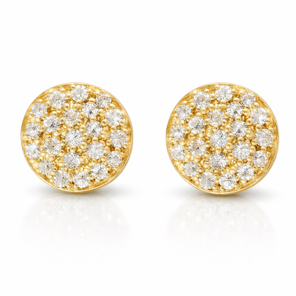 0.78CT Diamond 14k Yellow Gold Earring
