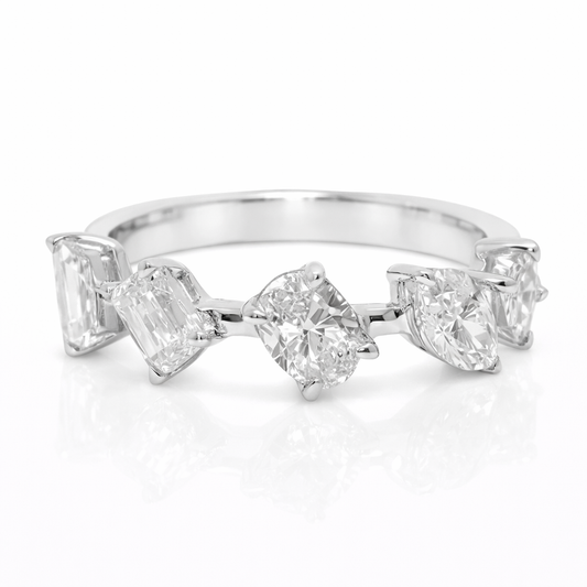 1.56CT Diamond Ring 18K White Gold