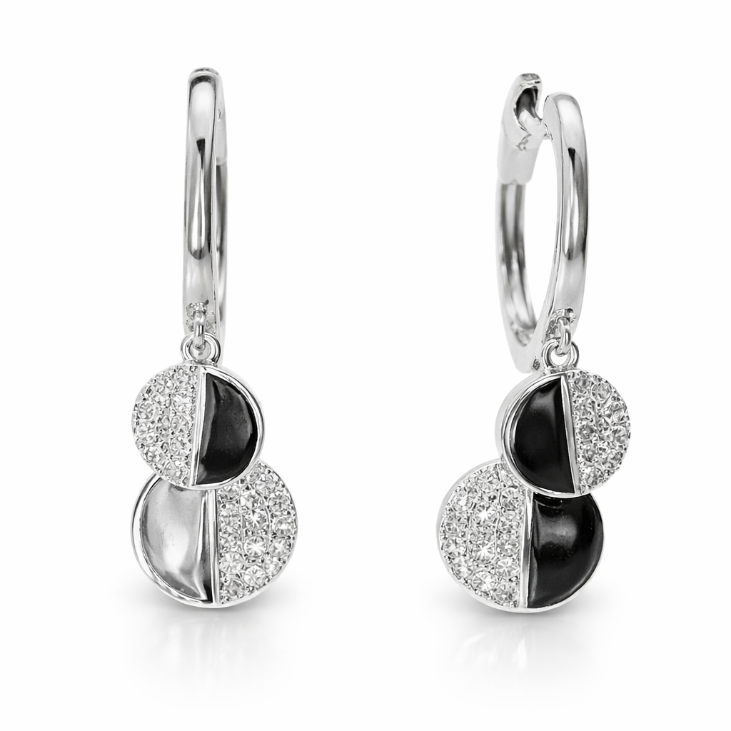 0.16CT Diamond 14k White Gold Earring