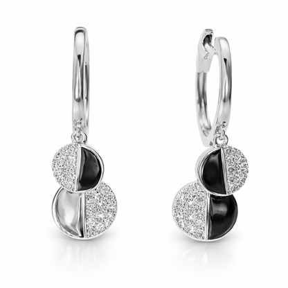 0.16CT Diamond 14k White Gold Earring