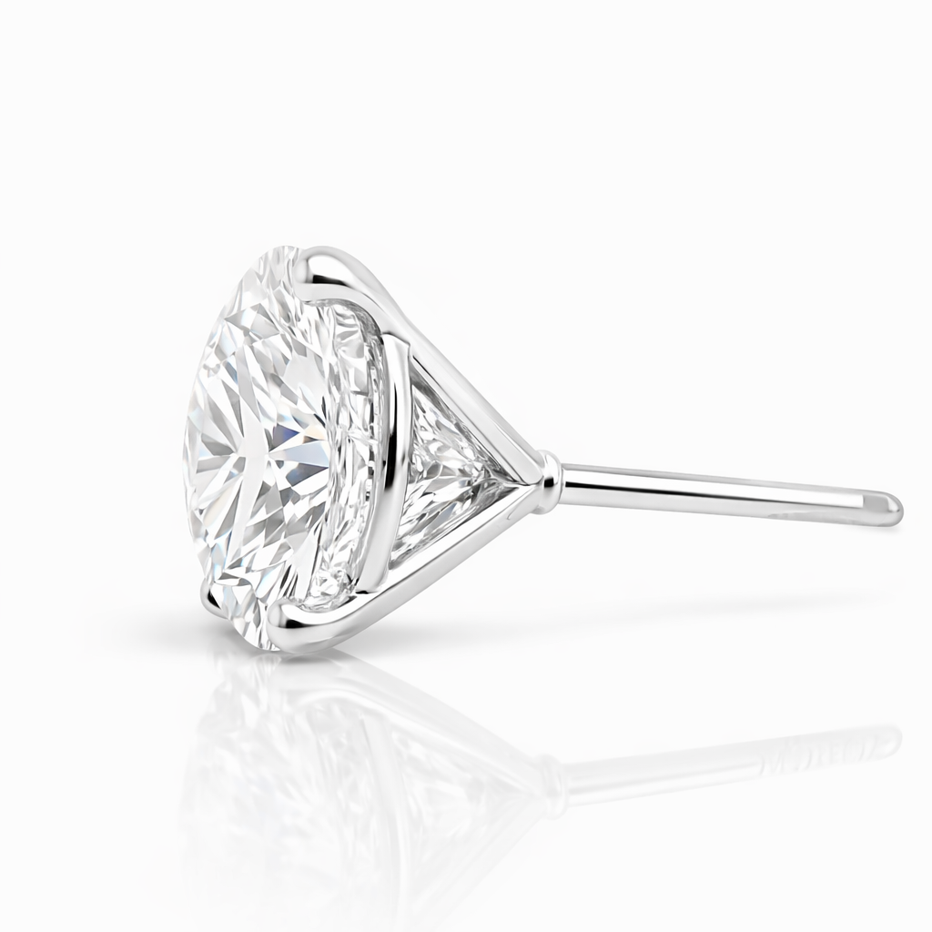 1.04CT Lab Diamond Martini Stud 14k White Gold Earring