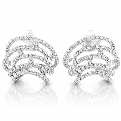0.41CT Diamond 14k White Gold Earring