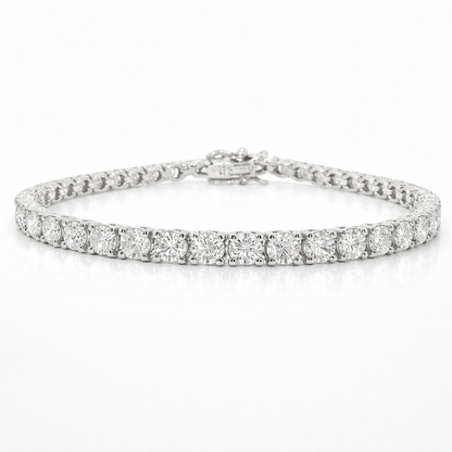 5.85 Ct Lab Diamond Bracelet 14k White Gold
