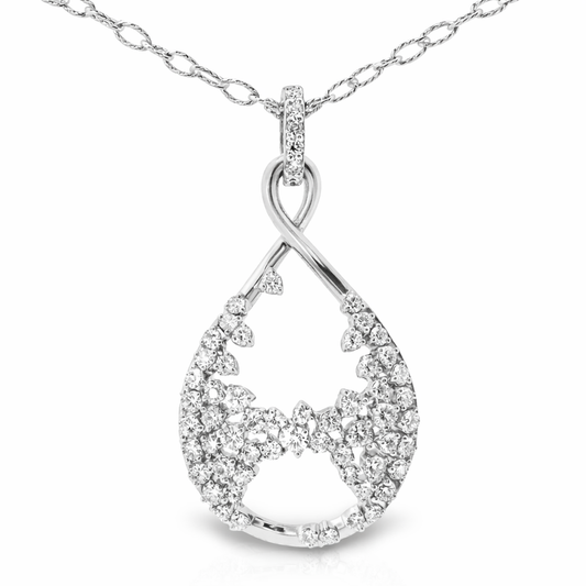 1.32ct diamond pendant in 14k white gold – Niara