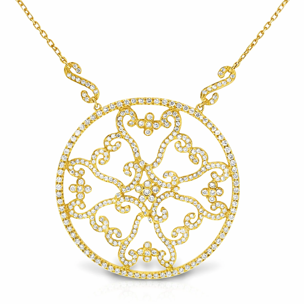 3.55ct diamond pendant in 14k yellow gold – Niara