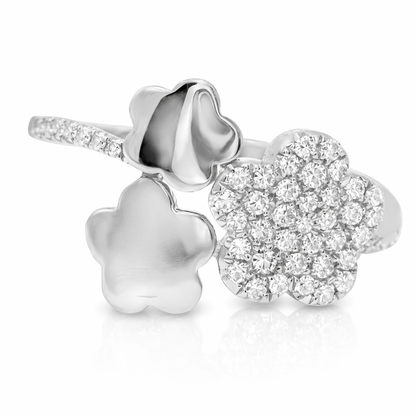 0.24CT Diamond Ring 14k White Gold