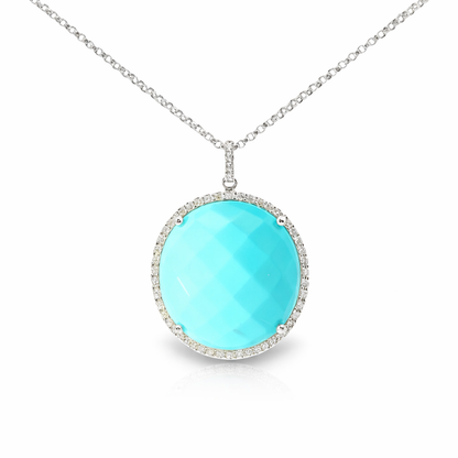 0.15ct diamond pendant in 14k white gold – Niara