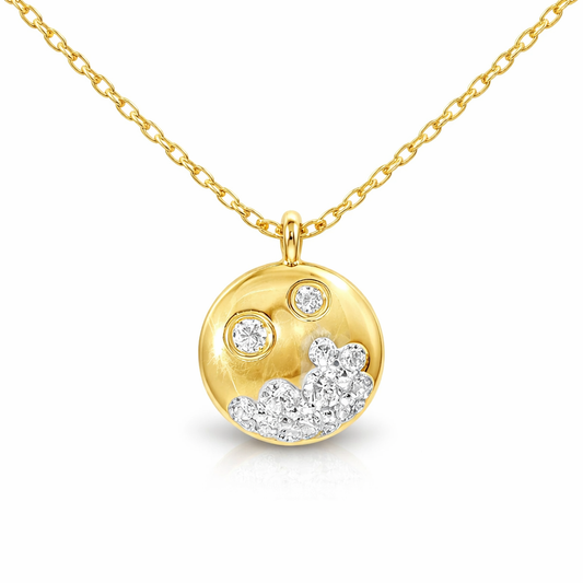 0.23ct diamond pendant in 14k yellow gold – Niara