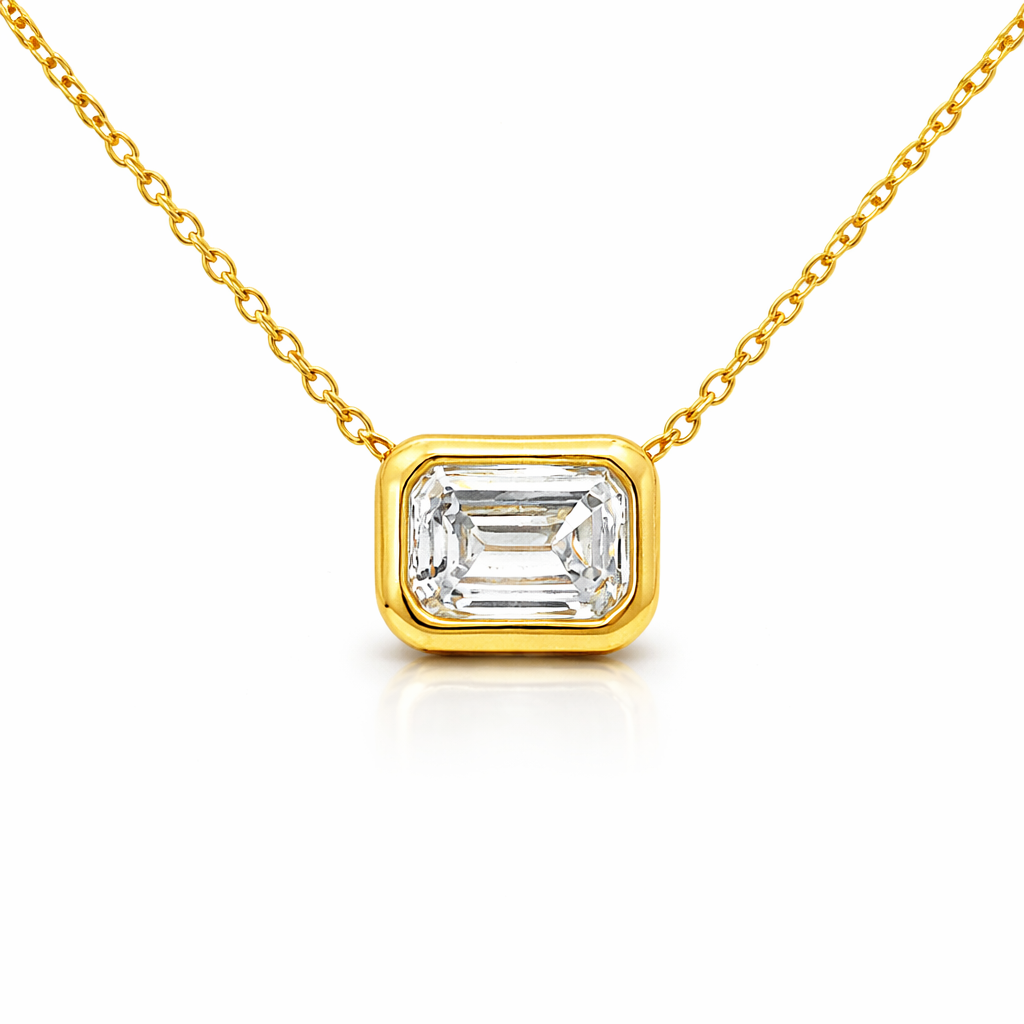0.43ct diamond pendant in 18k yellow gold – Niara