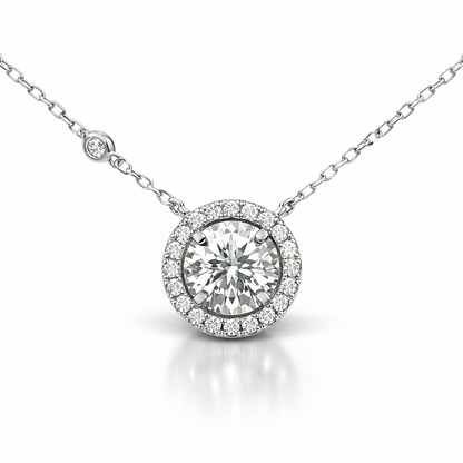 0.19ct lab grown diamond pendant in 14k white gold – Niara