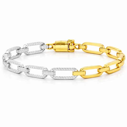 0.78CT Diamond Bracelet 14k Yellow Gold