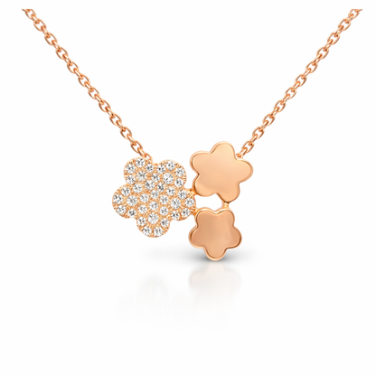 0.18ct diamond pendant in 14k rose gold – Niara