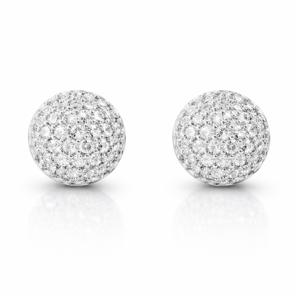 0.57ct Diamond 14k White Gold Earring