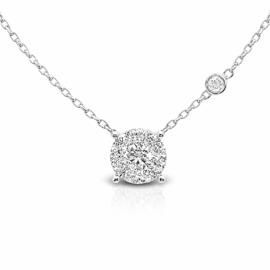 0.73ct diamond pendant in 14k white gold – Niara