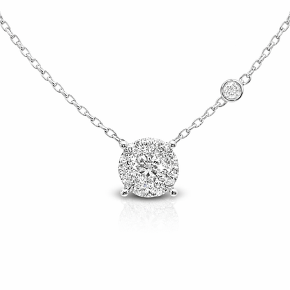 0.73ct diamond pendant in 14k white gold – Niara