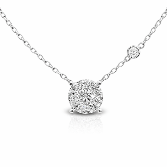 0.73ct diamond pendant in 14k white gold – Niara