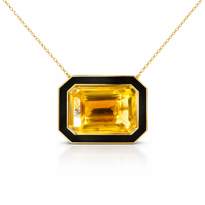 citrine pendant in 14k yellow gold – Niara
