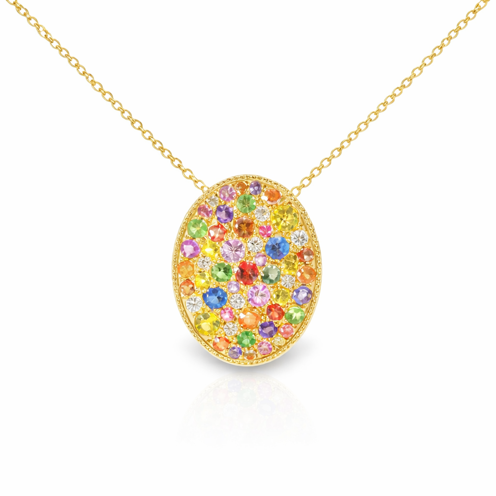 0.12ct diamond pendant in 14k yellow gold – Niara