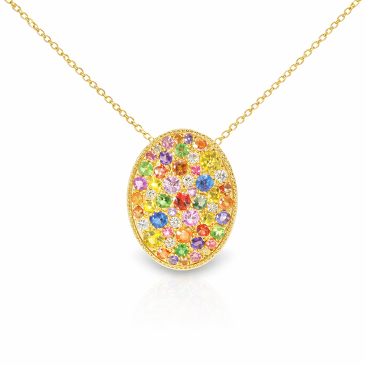 0.12ct diamond pendant in 14k yellow gold – Niara