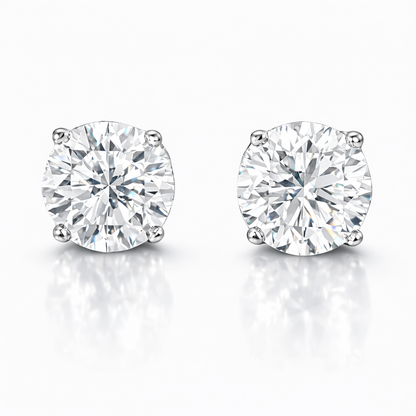1.04CT Lab Diamond Martini Stud 14k White Gold Earring
